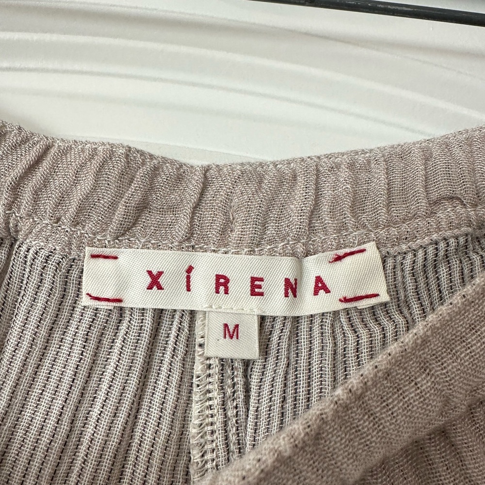 XiRENA Taupe Textured Top and Drawstring Pant - Picture 5 of 10